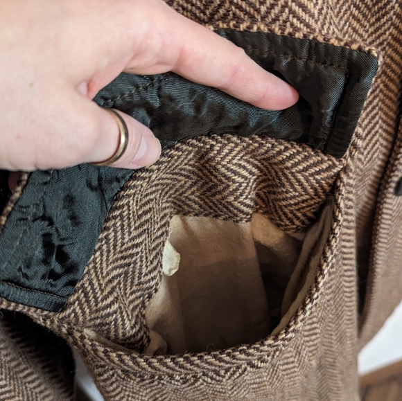 Land-N-Lakes | Vintage | 1960s | Minnesota | Tweed + Faux Fur Wool Overcoat - Picture 9 of 15